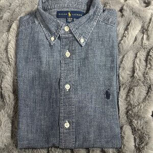 Ralph Lauren Chambray Blue Casual Shirt